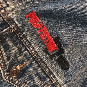 Embroidered Pulp Fiction Jean Jacket